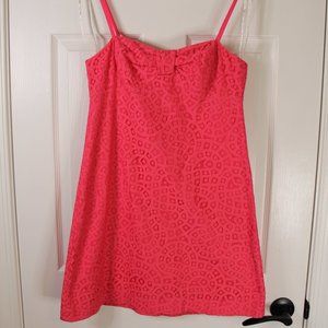 Lilly Pulitzer Karina Pink Paisley Lace Mini Dress